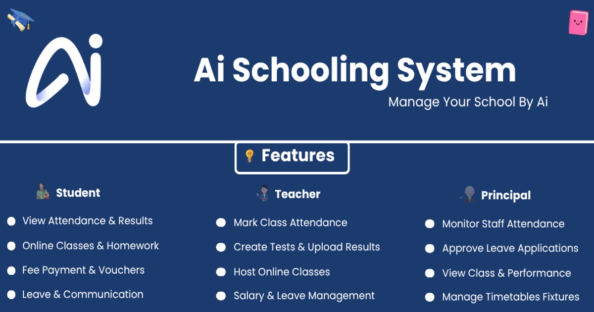 AI Schooling System™ — Manage Your School By AI